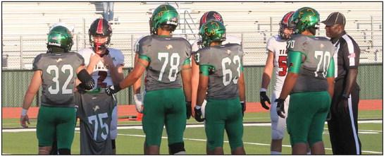 Dublin Lions captains walked in for the coin toss with a #75 jersey in honor of Eddie Hernandez who would have been a senior this year. Hernandez was killed in a vehicle accident in 2022.