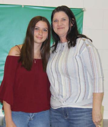 Extracurricular Scholar Emma Mitchell. Presented by FCCLA sponsor Regina Rasberry.