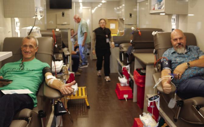 The Dublin Rotary Club partners with CarterBlood Care for a blood drive Sunday, Aug. 9. The club partners with the blood care center several times a year. A great turnout was had at the event. Paul Gaudette | Citizen staff photo