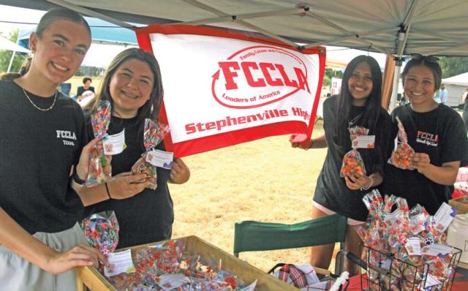 Members of the Stephenville FCCLA sold homemade dog treats at the Canines and Coffee event at the Erath County Humane Society. A portion of every treat went back to the shelter to aid in the construction of the new building. For more photos see the Dublin Citizen Facebook page. Paul Gaudette | Citizen staff photo