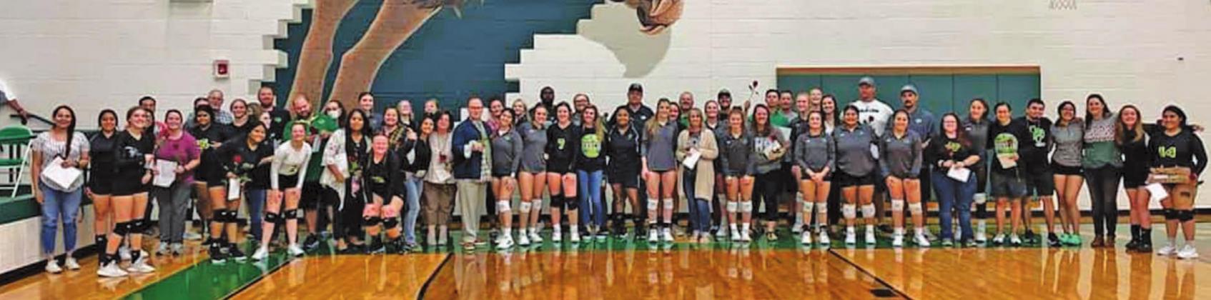 Lady Lions recognize teachers in home game