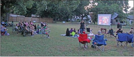 Eager movie watchers gathered outside the Dublin Public Library Friday, July 7 to watch “Super Mario Brothers.” With the sound of ‘Peaches, Peaches, Peaches’ patrons of the Summer Reading Club were able to munch on free popcorn. The Summer Reading Club and movie were funded in part by a grant from the U.S. Institute of Museum and Library Services and Texas State Library and Archives Commission. For more photos see the Dublin Citizen Facebook page. Wyndi Veigel | Citizen staff photo