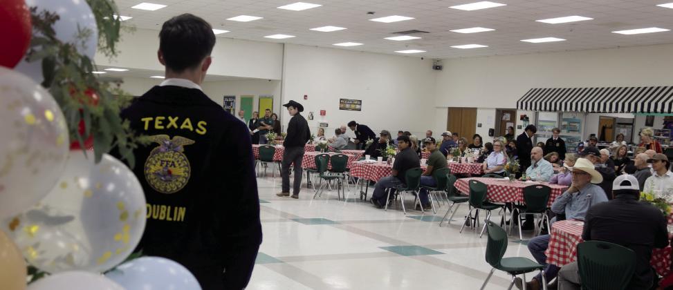 Crowds join together to raise funds for the new Dublin FFA barn at a Barn Bash event Saturday, Oct. 17. Miss the event? Funds are still being contributed in a variety of ways including purchasing engraved bricks from local street projects. For additional photos go to The Dublin Citizen Facebook page. Paul Gaudette | Citizen staff photo