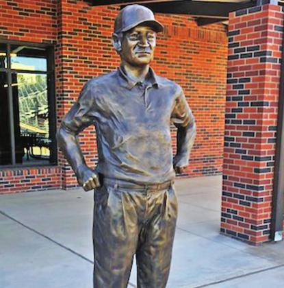 A statue of former Dublin Head Coach Jimmie Keeling was unveiled last fall at Hardin-Simmons University in Abilene, recognizing his accomplishments there and throughout his career. Mac McKinnon | submitted photo