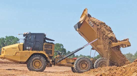 A new 9-hole golf club is under construction on Hwy. 377 outside Dublin and is set to open Phase 1 by the end of this year. In Phase 1, Owners Tori and Pete Branch are creating a driving range and a clubhouse that will feature cutting-edge Trackman simulators, which will aid golfers with swing aid and competitive games. Left, dirt work has started on the course. Courtesy Kemp Golf Design
