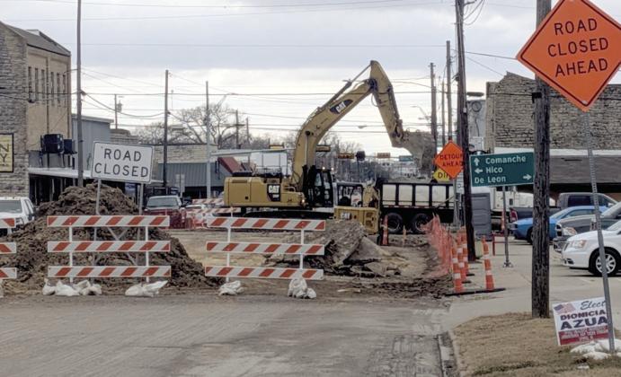 Business paths open as roadwork continues downtown
