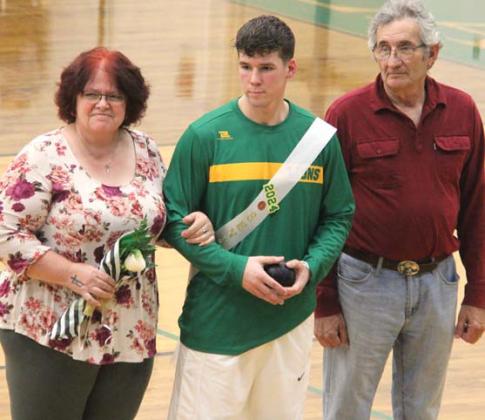 Dublin Lion and Lady Lion senior basketball players were escorted down the court Friday, Feb. 2 prior to the varsity Lions game as part of Sr. Night. Lions recognized included: Carson Ivie, Aiden Salyer, Jacob Arnal, Aidan Hernandez, Jovan Balderas and Dane Lewis. Lady Lion Madison Turley was also recognized. Paul Gaudette | Citizen staff photos