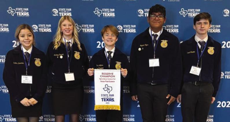 The Dublin FFA recently had a great day at the State Fair of Texas Agriscience Fair! Paul Adams (center) earned Reserve Champion in the Plant Science Division. Jayden Rojas &amp;amp; Brittney Everett received Semi-Finalists (Top 4) in their division. Izzy Cervantes and David Greene represented Dublin FFA with a well-researched project and presentation. | Submitted photo