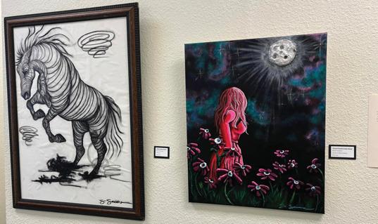 A mixed media art show called Dreamland is currently on display at the Stephenville Clark Regional Airport. Courtesy photo