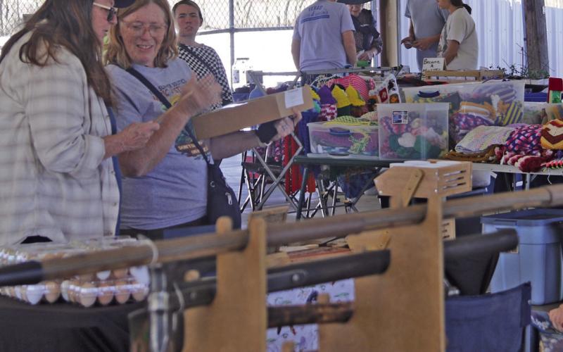 Vendors spread out under the Pavilion in the City Park for the newly relaunched Dublin Market Days. Market Days is held in the City Park on the 3rd Saturday of each Month. For more photos see the Citizen Facebook. Wyndi Veigel-Gaudette | Citizen staff photo