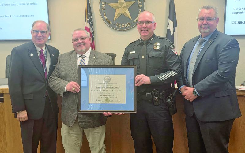Stephenville PD receives state accreditation as Best department