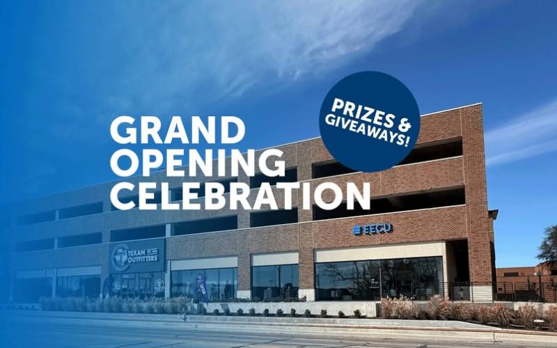 EECU photo with grand opening text