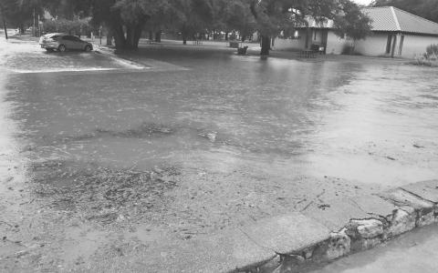 The Dublin Public Library flooded Wednesday in the midst of more rain on the already saturated ground. The abundance of recent rainfall led the lifting of the Erath County Burn Ban and the removal of Lake Proctor from drought watch. Paul Gaudette | Citizen staff photo