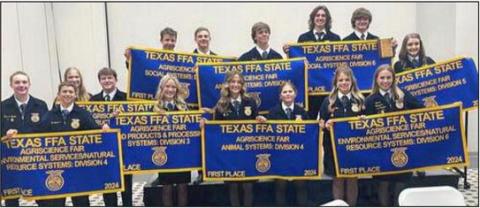 Stephenville FFA attained 13 State Championship Titles and $59,000 in scholarships at the 96th Texas FFA State Convention. Savannah Bowers | Courtesy photo