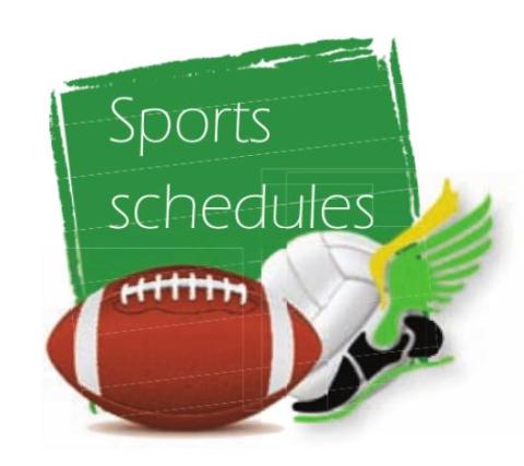 Sports schedules