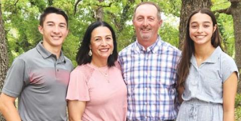 Aiden, Anjelica, Jeff and Olivia Salyer