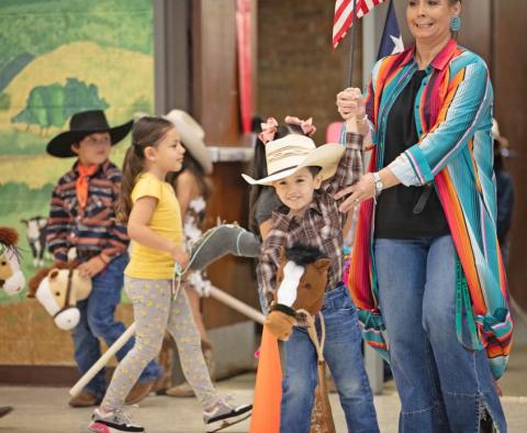 Students saddle up for Pre-K Rodeo