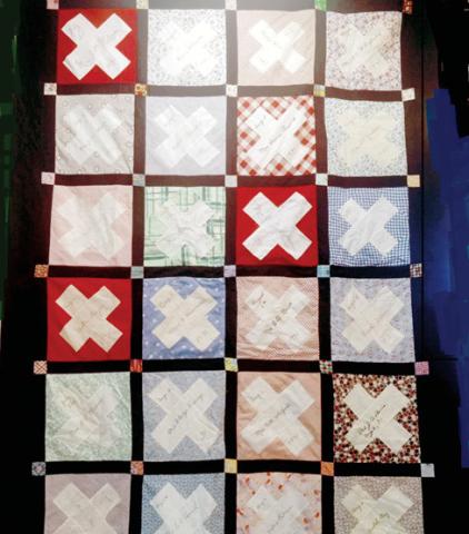 A friendship quilt was pieced together by Dublin women who had each made a square and signed them for their friends, exchanging the blocks. The quilt is one of several that will be on display Friday and Saturday at the Dublin Historical Museum. Courtesy photo
