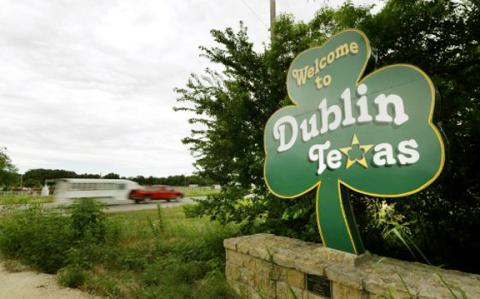 Dublin City Limits sign