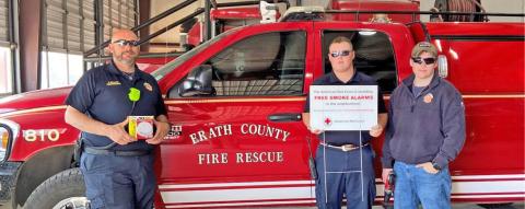 Erath County Emergency Management is coordinating with county fire departments to provide and install free smoke detectors for Erath residents.
