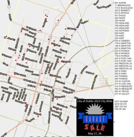 Garage Sale map