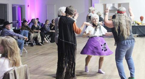 People of all ages dance the night away at the Senior Prom Silver Edition at the newly opened Cross Timbers Legacy Center (Senior Citizens Center) Thursday, Jan. 16. The Legacy is open to everyone in the county with programming geared towards those 55 and older. Those who have not utilized any classes, programs or the center are encouraged to come check it out. The Legacy is located at 830 S. Graham Ave.