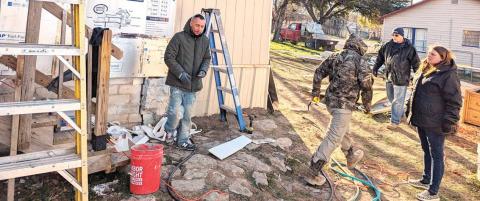 Winter workday combats the cold
