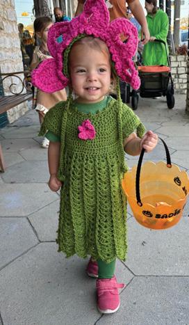 First place went to Sadie Pearl dressed in a handmade costume as a flower. She will receive $25 from the Dublin Chamber of Commerce. Submitted photo