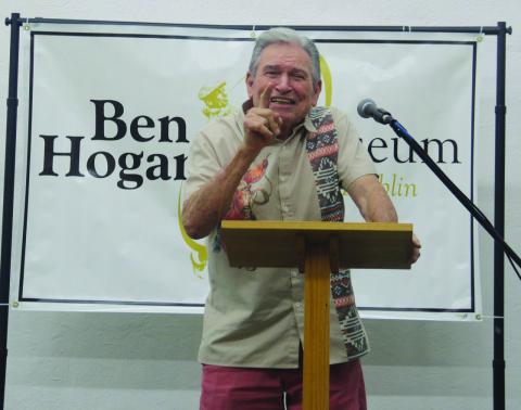 Hollywood legend Burton Gilliam speaks at the annual Ben Hogan Legacy Golf Series tournament dinner Thursday, June 11 at the Majestic on Grafton. Gilliam shared thoughts about his career including Paper Moon and Blazing Saddles. Paul Gaudette | Citizen staff photo