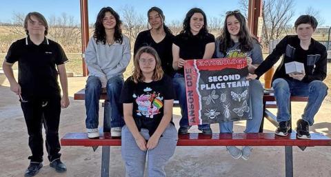 The Dublin FFA Entemology team won first place at the Anson Career Development Event contest Monday, Feb. 24. David Greene won the contest individually with Alma Holguin placing 2nd, NavaLee White placing 6th and Anabel Phelps placing 7th! The other team members are Keighly Lewis, Aryka Standridge and Toby Price. | Submitted photo