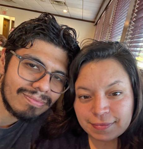 Daniel Gonzalez, pictured with girlfriend Tiffany Saldivar, is a 2010 Dublin High School graduate who makes the cheddar better in the Schreiber Foods cheese lab. Submitted photo