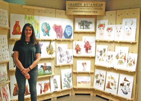 Wild watercolors on display