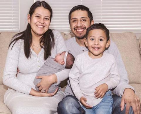 Vanessa Longoria, Eliazar Villegas, Delaney and Lukas