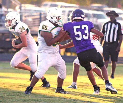 A combined JV Lions team trekked to Florence to battle the Buffaloes. The Dublin boys came out to an early lead and emerged victorious 27-8. Paul Gaudette | Citizen staff photo