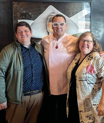 Paul Gaudette and Wyndi Veigel-Gaudette got to meet Graham Elliot, a Michelin star chef and owner of Le Margot. Elliott stars on “MasterChef ” and “Top Chef,” and is an incredibly kind human. Courtesy photo