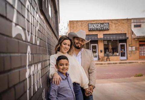 Jocelyn Perez and her husband Javier and son Xavier.