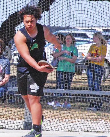 Dublin Varsity Track members taking gold medals in Thursday’s Dublin Invitational Track Meet included Mosiah Lolohea (above), Emiliano Hernandez (left), Elijah Gonzales (below) and Aidan Hernandez (bottom). Paul Gaudette | Citizen staff photo