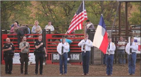 The Diamond Cross Rodeo in Dublin kicked off Saturday, Sept. 9 with a tribute to first responders in honor of those who were lost on 9/11 and those who serve the community every day. Wyndi Veigel | Citizen staff photo