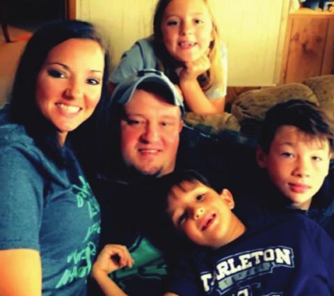 Sara and Miles Gilman with children, Myla, Nolan and Kyson
