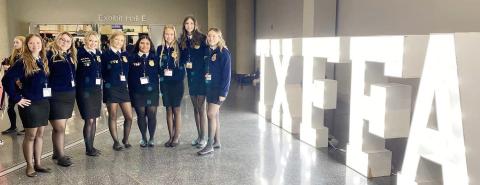 FFA officers recognized at state convention