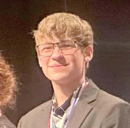 Extracurricular Scholar Ryan DiCiccio (not present) was presented the award for his involvement in One Act Play.