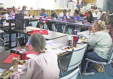 A total of 26 women met at Community Baptist Church Thursday, May 11 for a meeting of the recently revived Woman’s Missionary Union group partnered with Dublin’s CWJC ministry. All interested women are invited to join the group when it meets the second Thursday of every month at noon. Paul Gaudette | Citizen staff photo