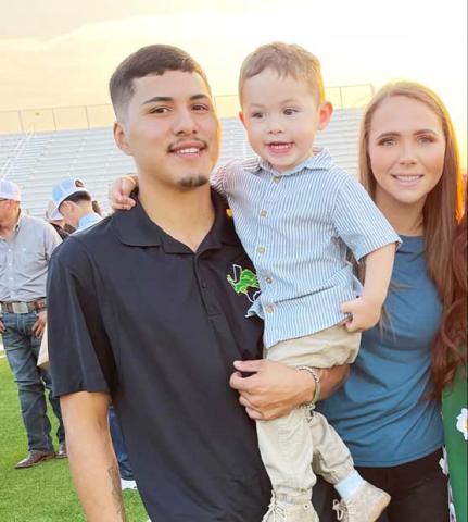 Gabriel Renteria, girlfriend Kaitlyn and their child, Uriel. Submitted photo
