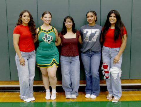 Senior class Homecoming Queen nominees include Kimberly Sevilla, Addison Ivie, Karen Ortiz, Adriana Stewart and Joselyn Perez. Wyndi Veigel-Gaudette | Citizen staff photo