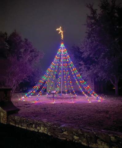 Dublin Lions Club is ready for Christmas as their Tree of Lights has been “grown” at Wright Park in preparation for this week’s lighted parade.The Lions Club will have their float in the parade with Lion cheerleaders on board passing out candy. Merry Christmas! Submitted photo