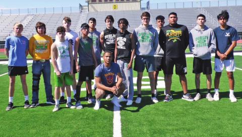 DHS Boys Track &amp; Field: Emmanuel Anguiano, Lucas Azua, Salvador Banda, Cesar Caldera,Manuel Candelario, Jilt DeBoer, Daniel Escobar, Joel Escobar, Juan Garcia, Elijah Gonzalez, Tyler Harrell, Emiliano Hernandez, Cooper Hubble, Momo Lolohea, Carlos Martinez, Cole Moore, Jason Olvera, Edgar Ortiz, Gonzalo Ortiz, Lisandro Ortiz, Alex Parrack, Cameron Patton, Kevin Patton, Dalan Rasberry, Javion Ray, Giovanni Rodriguez, Yahir Rodriguez, Aidan Salyer, Carlos Sandoval, Cesar Vasquez, Andrew West