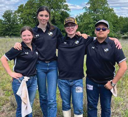 The Homesite team placed 23rd out of 61 teams at the State Homesite Career and Leadership Development Events recently hosted by Tarleton State University. Team members are from left, Paige Wilson, Jackie Gibson, Andrew Butter and David Hernandez. The team was ranked 41st in state going into contest, so they improved by 20 places. Submitted photo