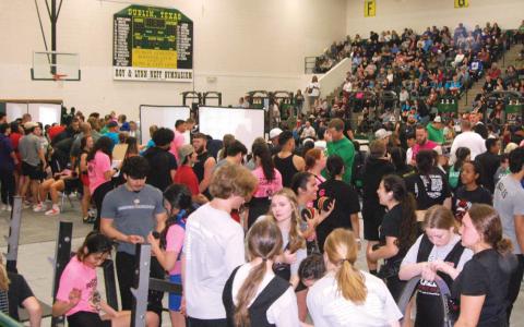 Dublin High School brought many families and fans to town last week as it hosted Regional Girl’s Powerlifting meets in the Roy and Lynn Neff Gym. DHS hosted athletes from 26 schools in the Region 2, 4A meets on March 3 and lifters from 21 schools in the Region 2, 3A meets on March 4. Paul Gaudette | Citizen staff photo