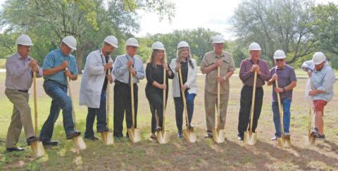 Comanche County Medical Center Administration and staff was joined by board members and supporters on Aug. 24 for a groundbreaking for the new nursing facility as gold shovels entered the earth where the 60,000 sq. ft. facility is to be constructed. Paul Gaudette | Citizen staff photo