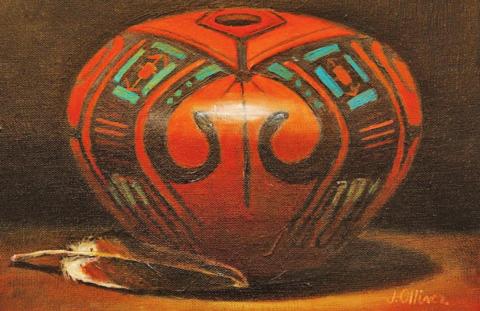 “Acoma Seed Vessel” by Jean Olliver